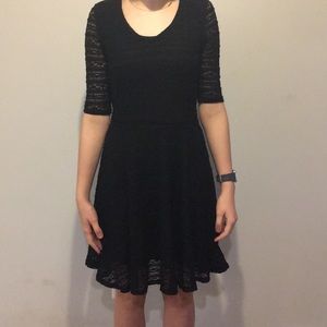 Black lace dress